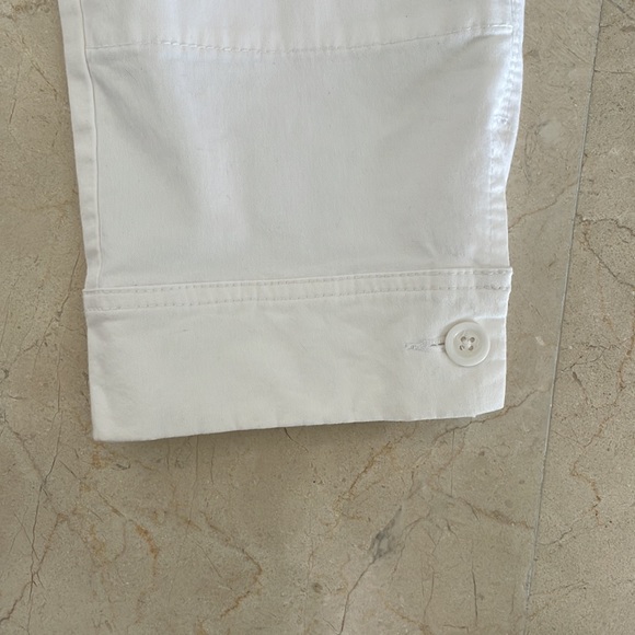 PURE DKNY WHITE CROPPED PANTS - Picture 2 of 7